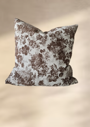 Fallow Chocolate Brown Floral 55cm