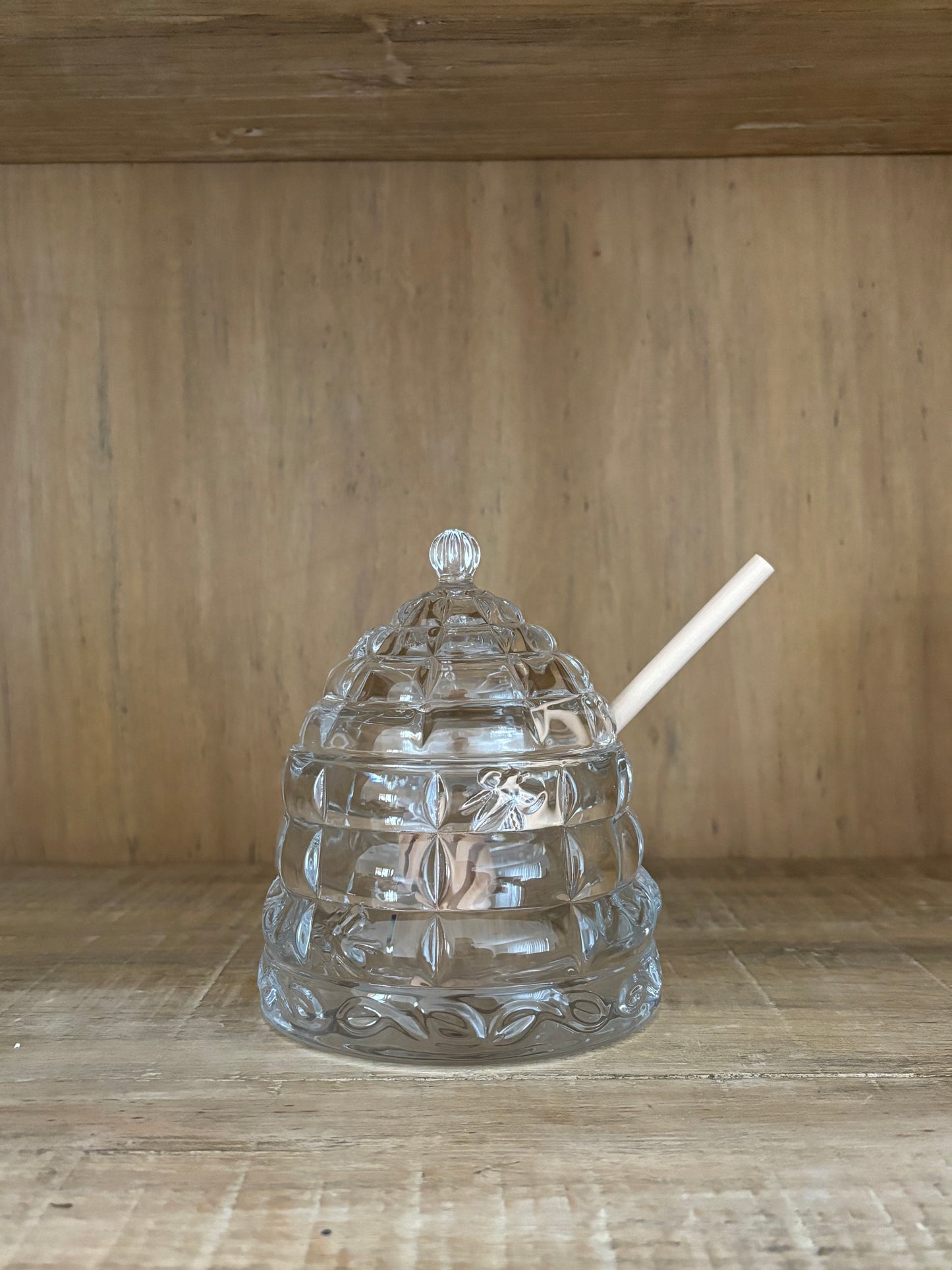 Glass Honey Jar
