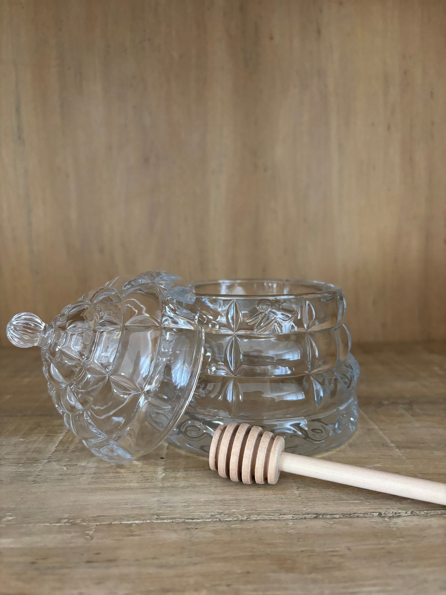 Glass Honey Jar
