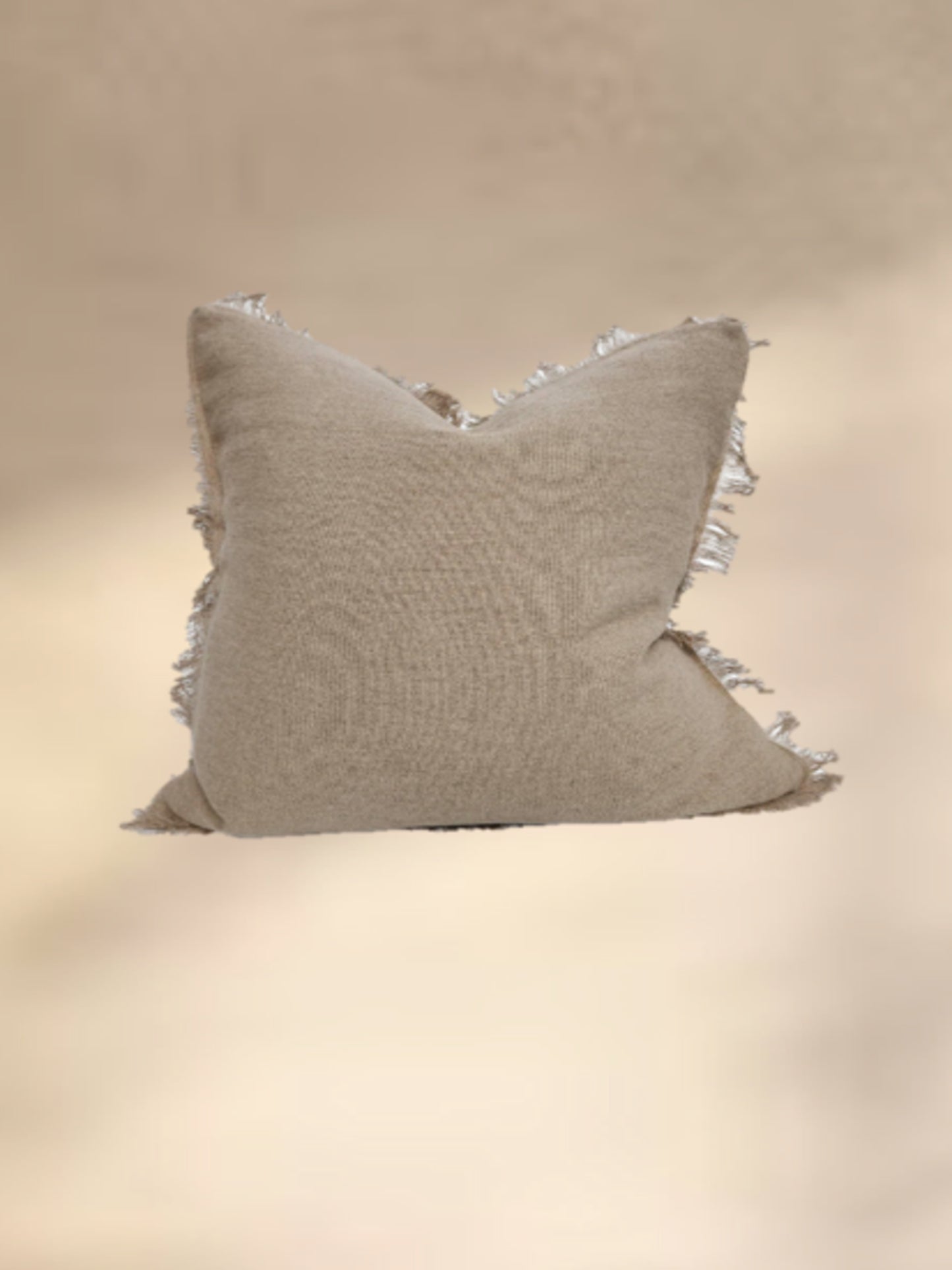 Remi Linen Cushion - Natural 55cm