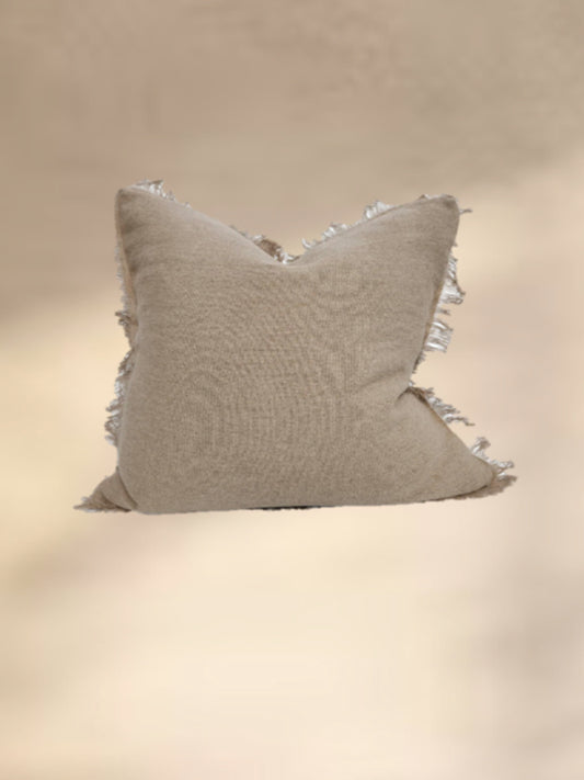 Remi Linen Cushion - Natural 55cm