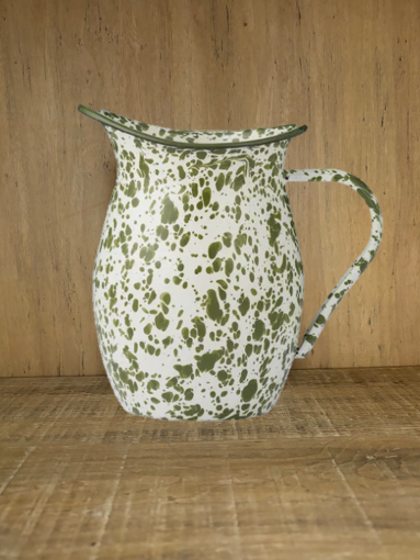Sage Speckle Enamel Jug